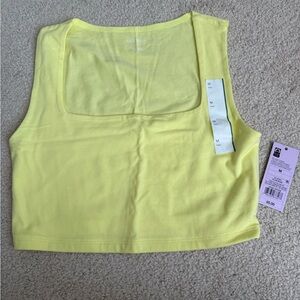 Wild Fable Lemon Yellow Crop Top